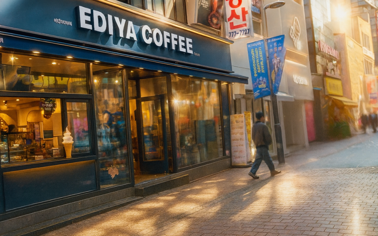 EDIYA COFFEE外観