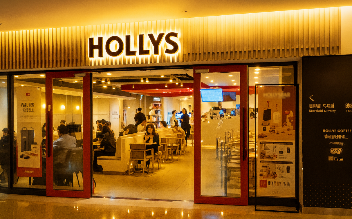 HOLLYS COFFEE作業席